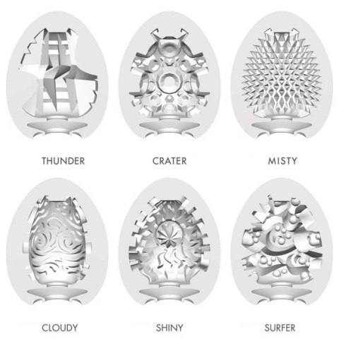 Zestaw sześciu masturbatorów - Tenga Egg 6 Styles Pack Serie 2 Tenga Zestaw sześciu masturbatorów - Tenga Egg 6 Styles Pack Serie 2 Tenga