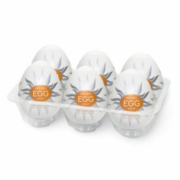 Zestaw sześciu masturbatorów - Tenga Egg Shiny Tenga