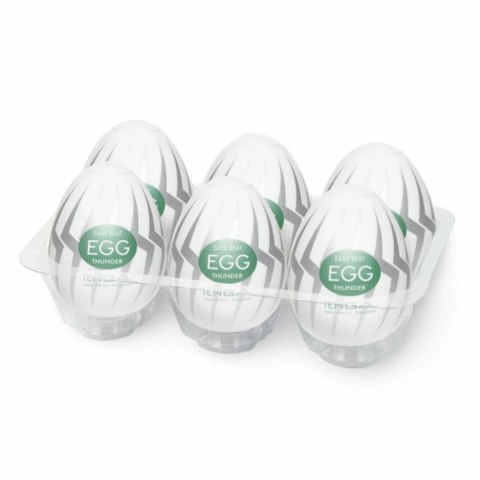 Zestaw sześciu masturbatorów - Tenga Egg Thunder Tenga
