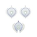 Biżuteria do ciała - Bijoux Indiscrets Flamboyant Blue & Green Bijoux Indiscrets