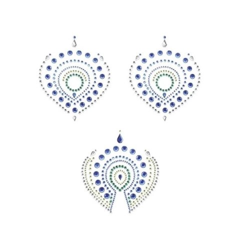 Biżuteria do ciała - Bijoux Indiscrets Flamboyant Blue & Green Bijoux Indiscrets