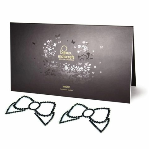 Biżuteria na piersi - Bijoux Indiscrets Mimi Bow Black Bijoux Indiscrets Biżuteria na piersi - Bijoux Indiscrets Mimi Bow Black Bijoux Indiscrets