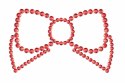 Nakładki na sutki - Bijoux Indiscrets Mimi Bow Red Kokarda Czerwona Bijoux Indiscrets