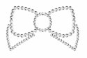 Nakładki na sutki - Bijoux Indiscrets Mimi Bow Silver Kokarda Srebrna Bijoux Indiscrets