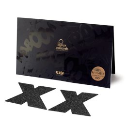 Naklejki na sutki - Bijoux Indiscrets Flash Cross Black Bijoux Indiscrets