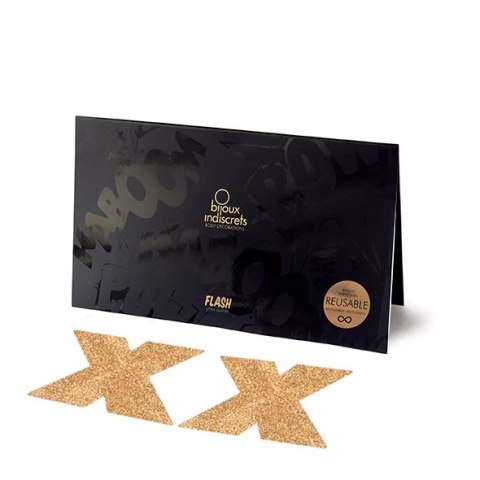 Naklejki na sutki - Bijoux Indiscrets Flash Cross Gold Bijoux Indiscrets Naklejki na sutki - Bijoux Indiscrets Flash Cross Gold Bijoux Indiscrets