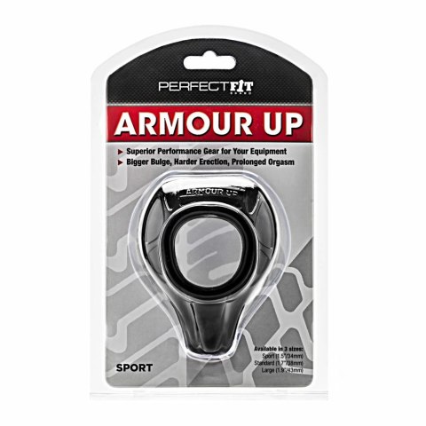 Pierścień na penisa - Perfect Fit Armour Up Sport Black Czarny Perfect Fit Pierścień na penisa - Perfect Fit Armour Up Sport Black Czarny Perfect Fit