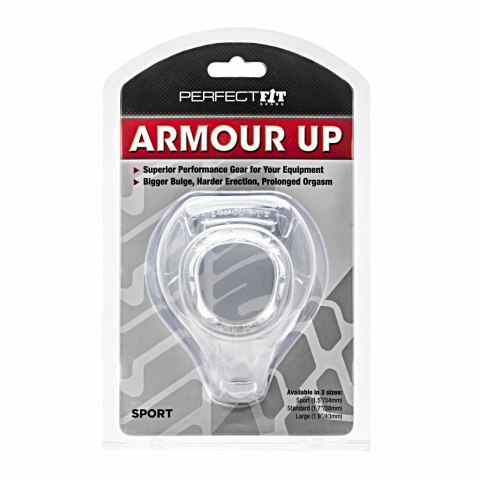 Pierścień na penisa - Perfect Fit Armour Up Sport Clear Przezroczysty Perfect Fit Pierścień na penisa - Perfect Fit Armour Up Sport Clear Przezroczysty Perfect Fit