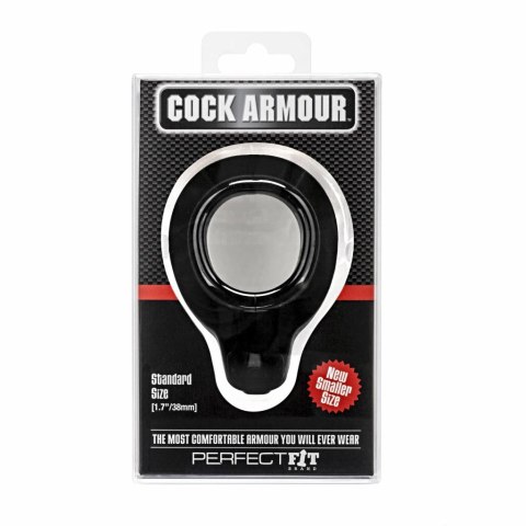 Pierścień na penisa - Perfect Fit Cock Armour Regular Black Czarny Perfect Fit Pierścień na penisa - Perfect Fit Cock Armour Regular Black Czarny Perfect Fit