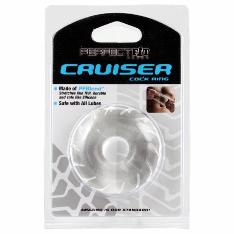 Pierścień na penisa - Perfect Fit Cruiser Ring PF Blend Clear Przezroczysty Perfect Fit Pierścień na penisa - Perfect Fit Cruiser Ring PF Blend Clear Przezroczysty Perfect Fit