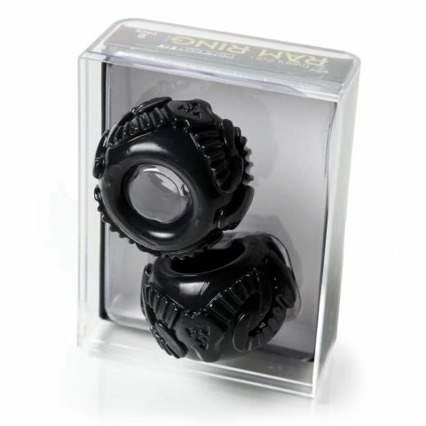 Pierścień na penisa - Perfect Fit Ram Ring Kit Double Black Dwupak Perfect Fit Pierścień na penisa - Perfect Fit Ram Ring Kit Double Black Dwupak Perfect Fit