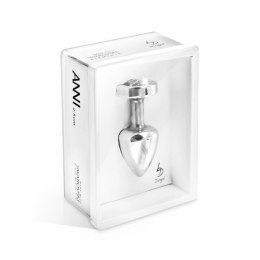 Plug analny - Diogol Anni R Heart Silver 25 mm Diogol