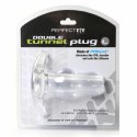 Plug analny podwójny tunel - Perfect Fit Double Tunnel Plug Large Clear Przezroczysty Duży Perfect Fit
