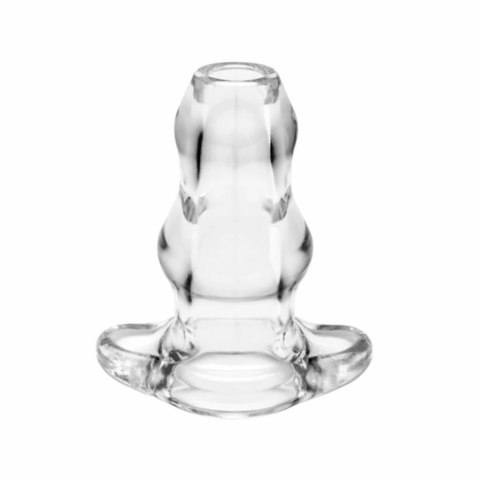 Plug analny podwójny tunel - Perfect Fit Double Tunnel Plug Medium Clear Przezroczysty Średni Perfect Fit