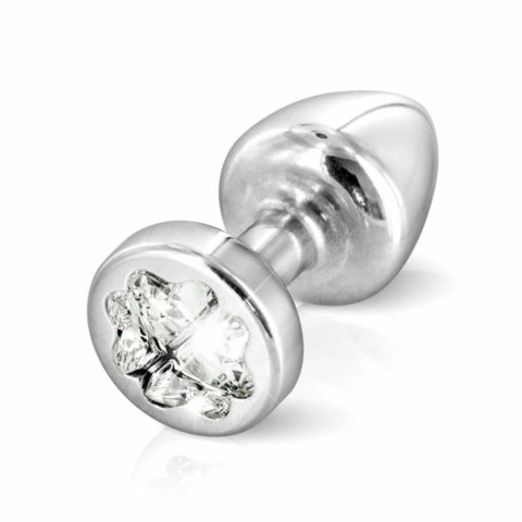 Plug analny zdobiony - Diogol Anni R Butt Plug Clover Silver 25 mm Diogol Plug analny zdobiony - Diogol Anni R Butt Plug Clover Silver 25 mm Diogol