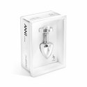 Plug analny zdobiony - Diogol Anni R Butt Plug Clover Silver 25 mm Diogol