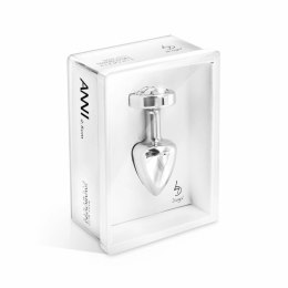 Plug analny zdobiony - Diogol Anni R Butt Plug Clover Silver 25 mm Diogol