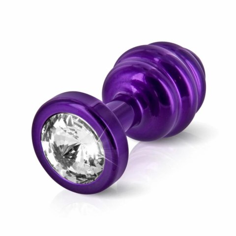 Plug analny zdobiony - Diogol Ano Butt Plug Ribbed Purple 25 mm Diogol Plug analny zdobiony - Diogol Ano Butt Plug Ribbed Purple 25 mm Diogol