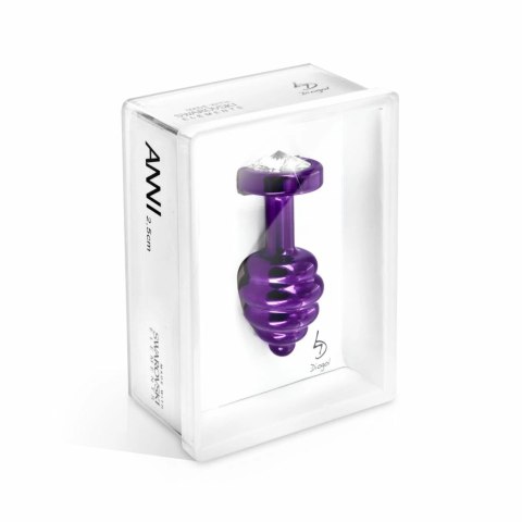 Plug analny zdobiony - Diogol Ano Butt Plug Ribbed Purple 25 mm Diogol Plug analny zdobiony - Diogol Ano Butt Plug Ribbed Purple 25 mm Diogol