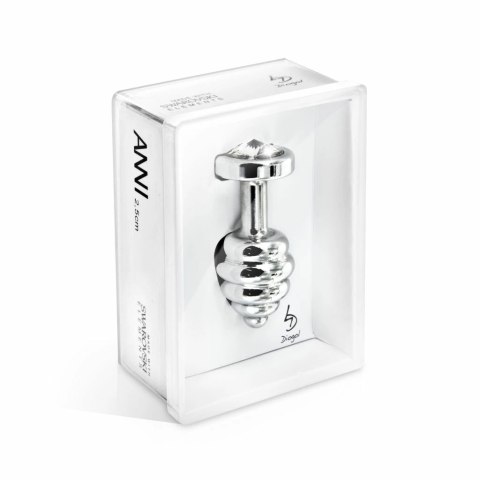 Plug analny zdobiony - Diogol Ano Butt Plug Ribbed Silver Plated 25 mm Diogol Plug analny zdobiony - Diogol Ano Butt Plug Ribbed Silver Plated 25 mm Diogol