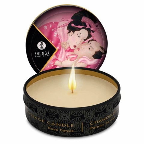 Świeca do masażu - Shunga Mini Massage Candle Rose Petals 30 ml Shunga Świeca do masażu - Shunga Mini Massage Candle Rose Petals 30 ml Shunga