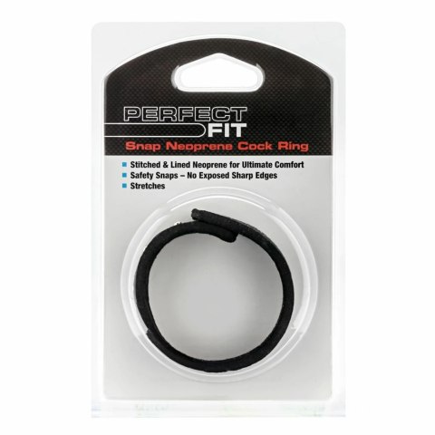 Zacisk erekcyjny - Perfect Fit Neoprene Snap Cockrings Black Czarny Perfect Fit Zacisk erekcyjny - Perfect Fit Neoprene Snap Cockrings Black Czarny Perfect Fit