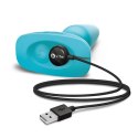 Zdalnie sterowany plug analny - B-Vibe Rimming Plug 2 Teal B-vibe