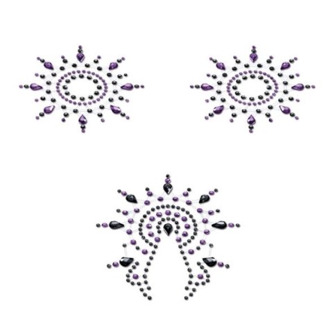 Biżuteria do ciała - Petits Joujoux Gloria Set Black & Purple Petits Joujoux Biżuteria do ciała - Petits Joujoux Gloria Set Black & Purple Petits Joujoux