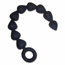 Koraliki analne - S&M Black Silicone Anal Beads Sex&Mischief