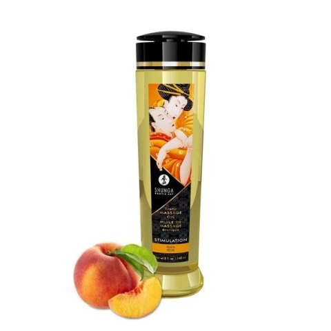 Olejek do masażu - Shunga Massage Oil Stimulation Peaches 240 ml Shunga Olejek do masażu - Shunga Massage Oil Stimulation Peaches 240 ml Shunga