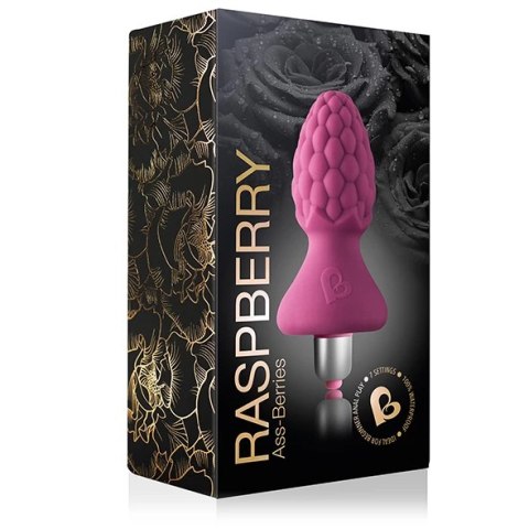 Plug analny wibrujący - Rocks-Off Ass-Berries 7-Speed Raspberry Rocks-Off Plug analny wibrujący - Rocks-Off Ass-Berries 7-Speed Raspberry Rocks-Off