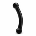 Szklane dildo - Glas Double Bull Black Glas
