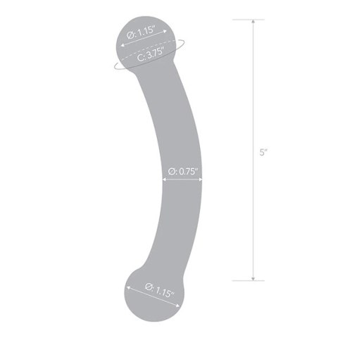 Szklane dildo - Glas Double Bull Black Glas Szklane dildo - Glas Double Bull Black Glas