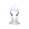 Szklany plug analny - Glas Amethyst Rain Glas