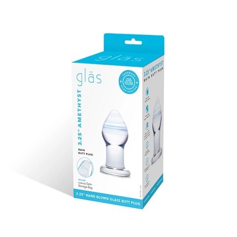 Szklany plug analny - Glas Amethyst Rain Glas Szklany plug analny - Glas Amethyst Rain Glas