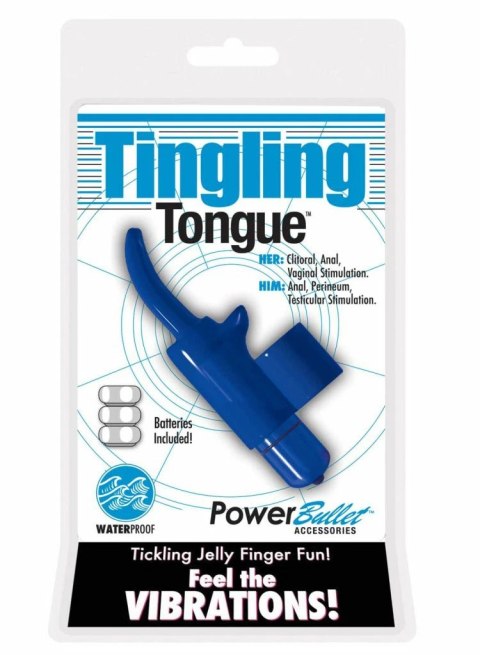 Wibrator na palec - PowerBullet Tingling Tongue Blue PowerBullet Wibrator na palec - PowerBullet Tingling Tongue Blue PowerBullet