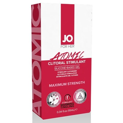 Żel stymulujący intensywny - System JO Clitoral Stimulant Warming Atomic 10 ml System Jo Żel stymulujący intensywny - System JO Clitoral Stimulant Warming Atomic 10 ml System Jo
