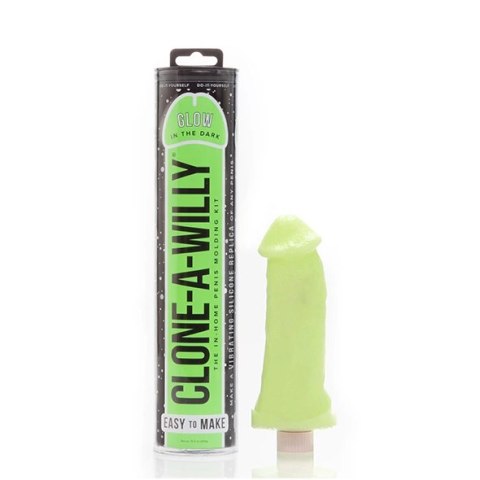 Zestaw do klonowania penisa fosforyzujący - Clone A Willy Kit Glow-in-the-Dark Green Clone A Willy