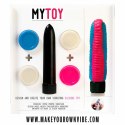 Zestaw do stworzenia wibratora - MyToy Vibrator Kit Blue & Pink MyToy