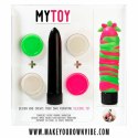 Zestaw do stworzenia wibratora - MyToy Vibrator Kit Green & Pink MyToy