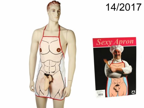 Apron - Zabawny Fartuch Z Pluszowym Penisem I Umięśnionym Ciałem Kemis Apron - Zabawny Fartuch Z Pluszowym Penisem I Umięśnionym Ciałem Kemis