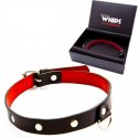 Collection WHIPS - Skórzana Obroża BDSM Exclusive Czarna Kemis