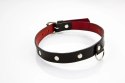 Collection WHIPS - Skórzana Obroża BDSM Exclusive Czarna Kemis