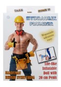 Dmuchana Lalka - Seksowny Hydraulik Z Wielkim 20 cm Penisem Kemis