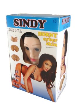 Dmuchana Lalka Sindy - Twarz 3D Z 2 Otworami I Wibratorem Kemis
