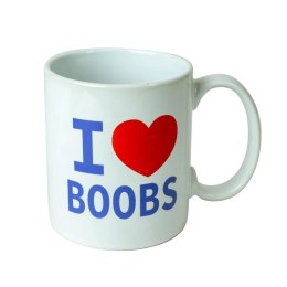 I love Boobs - Kubek Z Napisem I love Boobs Kemis