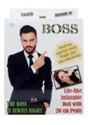 Lalka BOSS - Lalka Dmuchana Szef Z 20 Cm Penisem I Owłosioną Klatą Kemis