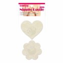 Lovetoy - Nakładki Na Sutki Wielokrotnego Użytku Koronkowe Serca I Kwiaty 2 Pary Kemis