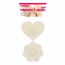 Lovetoy - Nakładki Na Sutki Wielokrotnego Użytku Koronkowe Serca I Kwiaty 2 Pary Kemis