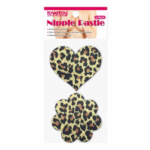 Lovetoy - Nakładki Na Sutki Wielokrotnego Użytku Panterkowe Serca I Kwiaty 2 Pary Kemis Lovetoy - Nakładki Na Sutki Wielokrotnego Użytku Panterkowe Serca I Kwiaty 2 Pary Kemis